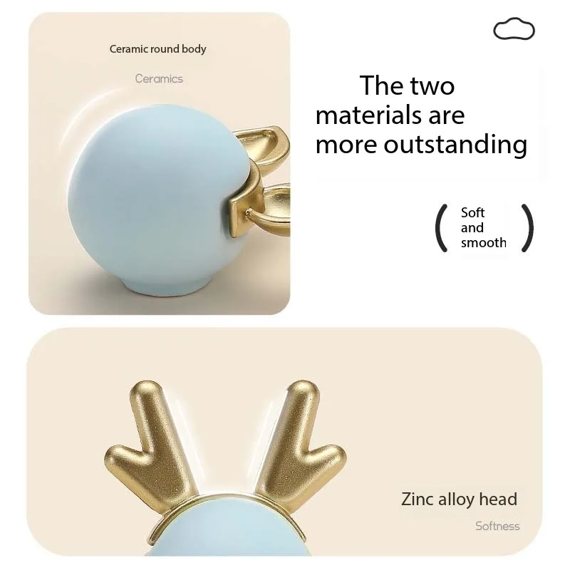 Children's Room Cartoon Handle Creative Animal Zodiac Ceramic Cabinet Door Handle Wardrobe Drawer Cabinet Door Handles Furniture