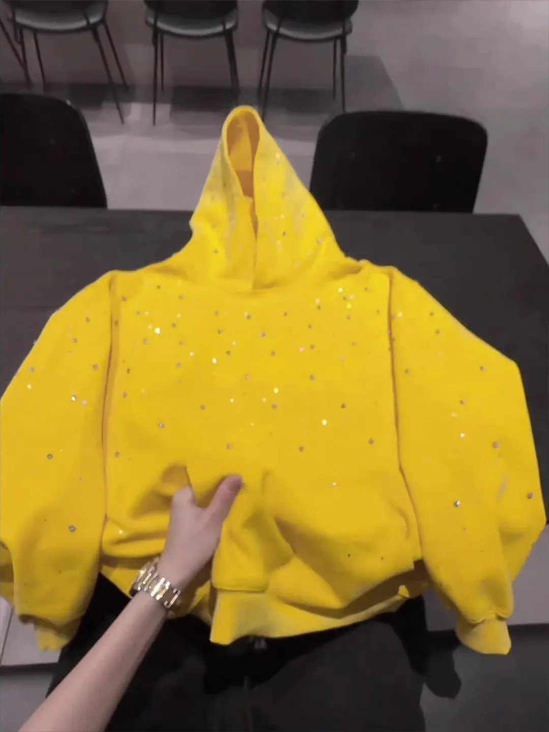 

Мужская толстовка с логотипом Yellow Hat, весенняя, в американском стиле, для пар, свободного кроя, с длинными рукавами, из смесового хлопка и полиэстера, повседневная.