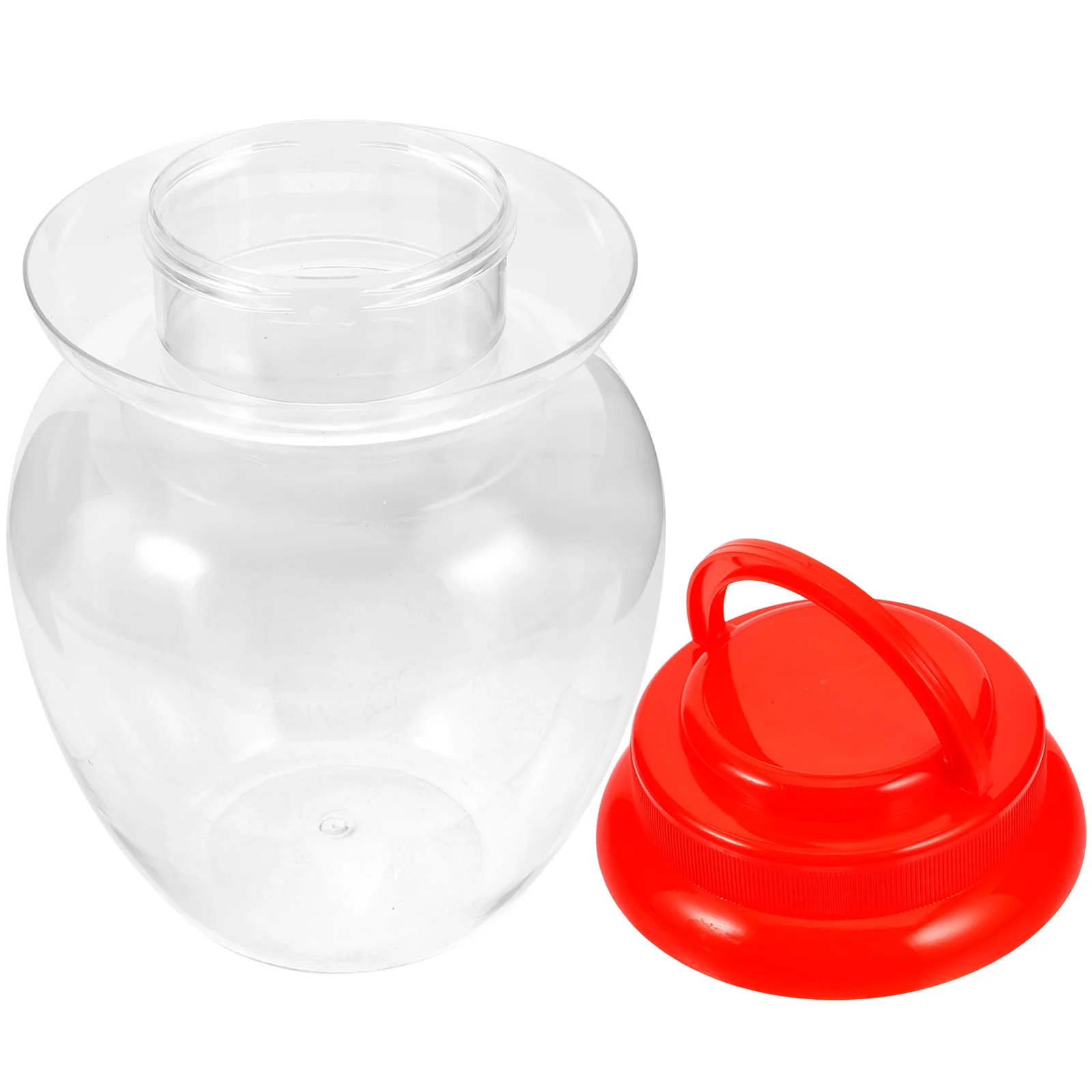 

2.5L Transparent Kimchi Jar Vegetable Storage Container Airtight Sealing Fermentation Pot Multi-Use Kitchen