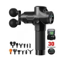 Pistola de masaje fascial, pistola de percusión eléctrica, masajeador corporal, cuello, espalda, tejido profundo, relajación muscular, pistola de masaje, Fitness