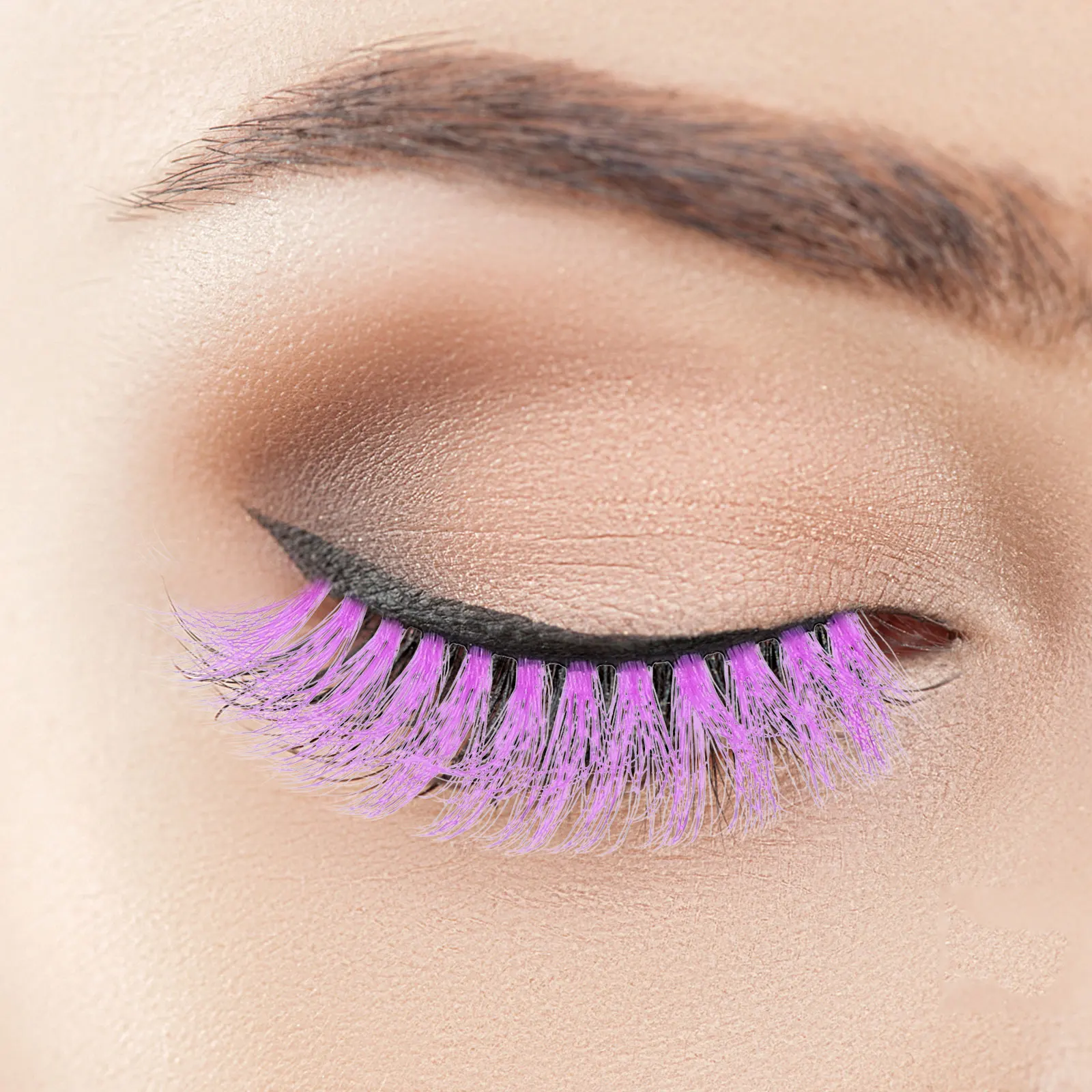 

5Pairs False Eyelash Artificial Simulation Thick Volume Makeup Lash Dense False Lashes Natural Style Eyelash Extension Supplies