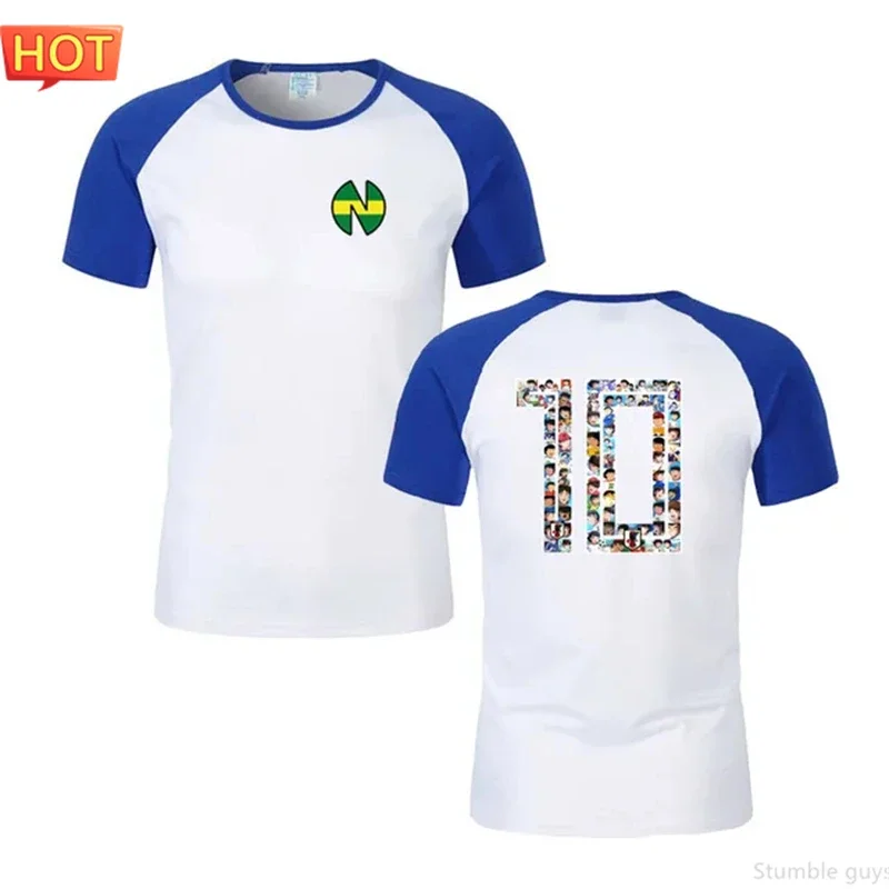 Japanisches Nankatsu Captain Tsubasa Fußballtrikot Herrenbekleidung Jungen T-Shirt Cosplay Fan-Version Rollenspiel-Oberteil