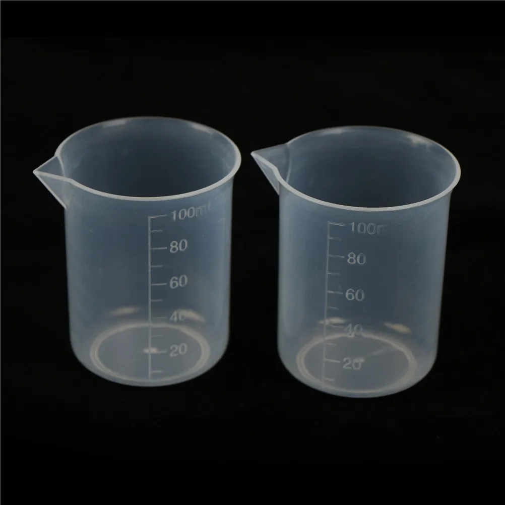 

100ML Transparent Plastic Bottle Graduated Measuring Cup For Baking Container Measure Tool
