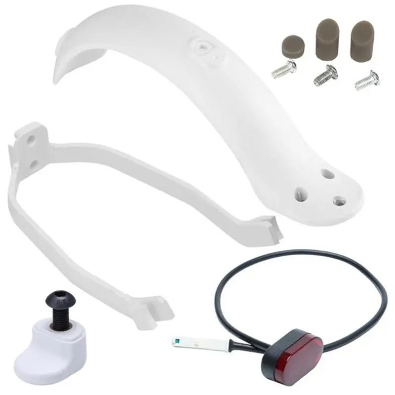 

NEW HOT In Stock-Electric Scooter Mudguard Rear Taillight Tire Splash Fender Back Wing Bracket Cable For M365 Sco Kit For Scotte