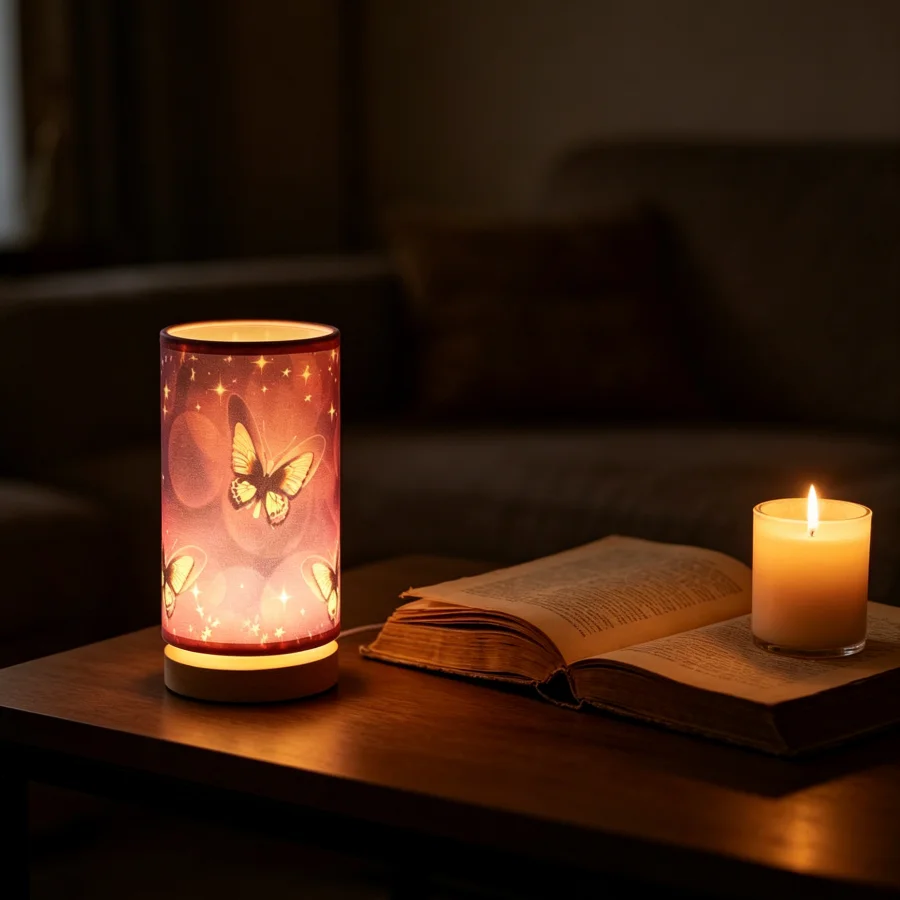 Small Table Lamp Bedside Warm LEDins Butterfly Creative Night Light