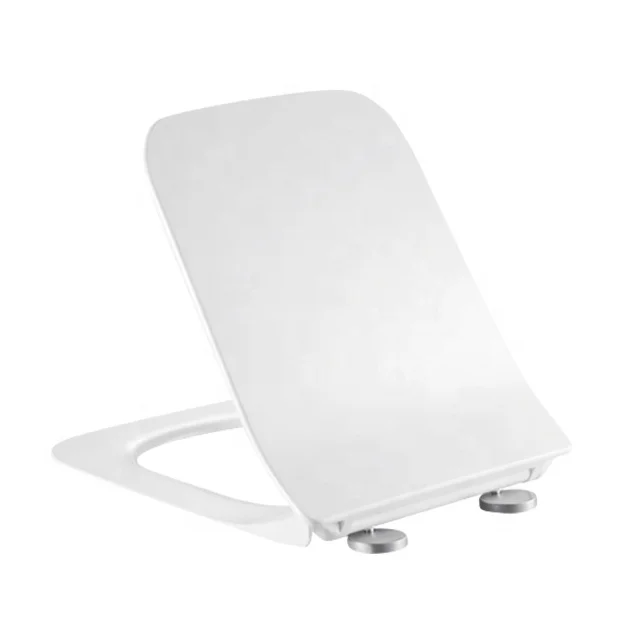 New Arrival Raised Flushable UF Material Soft Close WC Bidet Toilet Seat Lid Cover With WC Equipment