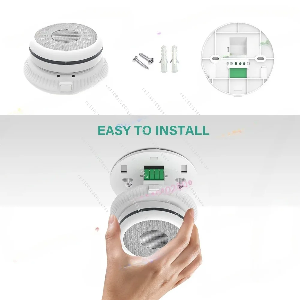 CE Vape Detector with Noise PM2.5  WIFI Cigarette Detector & Temperature and Humidity & CO2