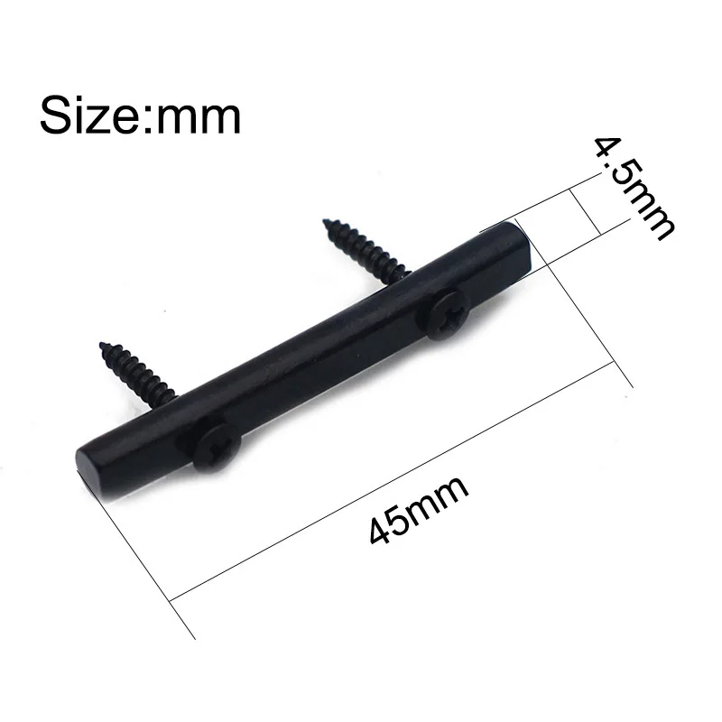 

Держатель струн для электрогитары 45/48 мм, металлический направляющий элемент для струн на головку гитары, черный, золотой, хромированный