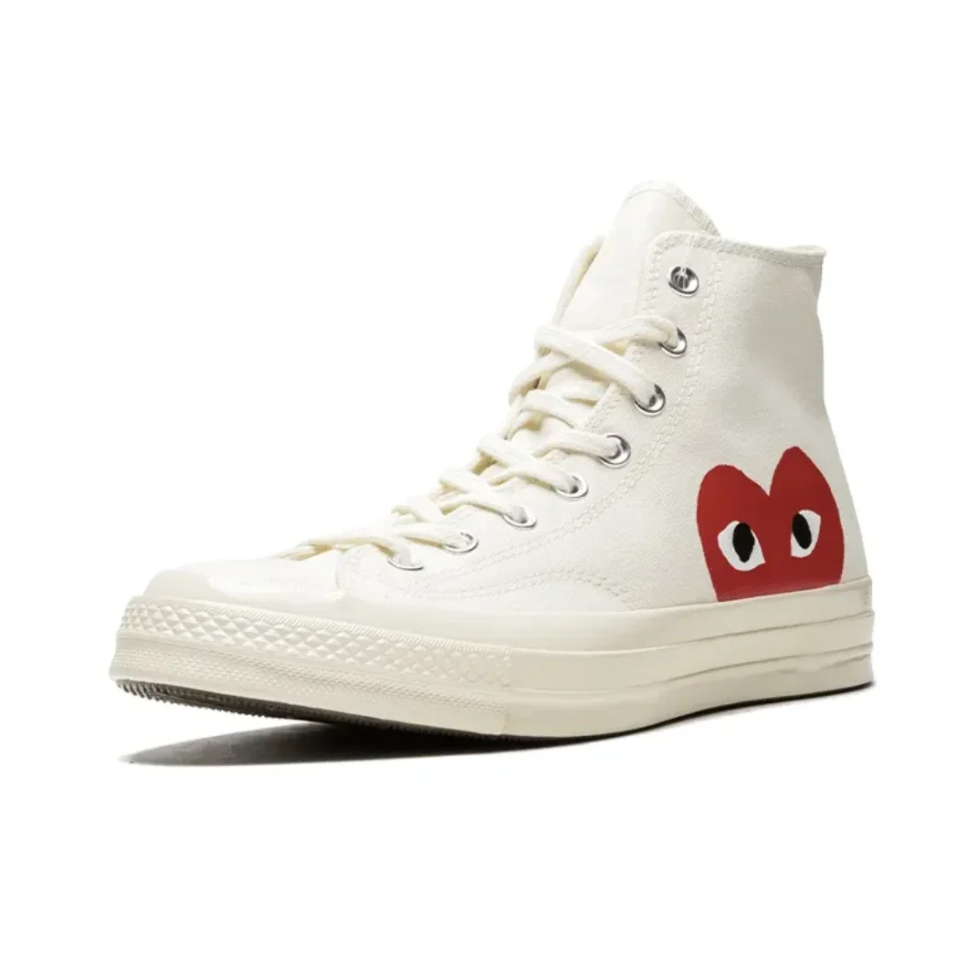 Converse 1970s Chuck Taylor All Star X CDG High Love Co-Branded High Top Tide Wear Casual Board Shoes White