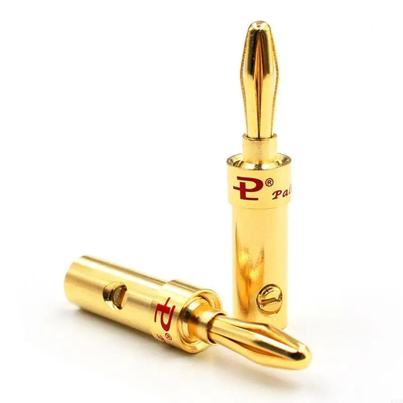 

F42D Позолоченный медный разъем динамика типа «банан» Звуковой разъем типа «банан»