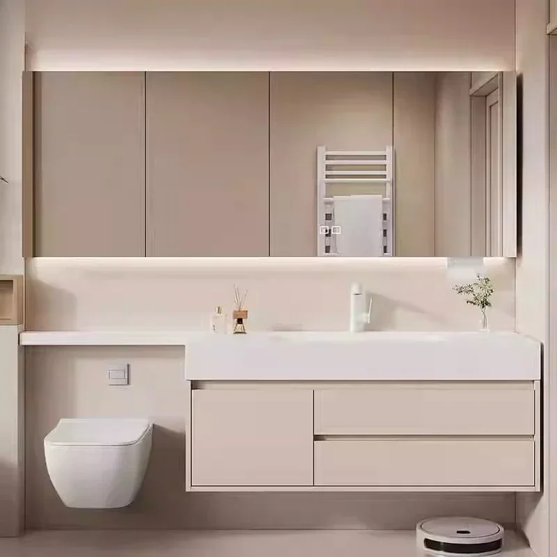 مريحة مع أدراج ديكور المنزل الحديث الأثاث المنظمون معلقة خزانة الحمام مغسلة خزائن الحمام التخزين