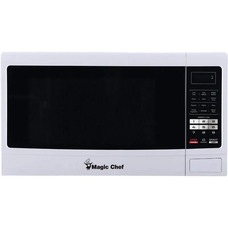 Countertop Microwave Oven, Small and Compact, 1100 Watt, 1.6 Cu Ft, White