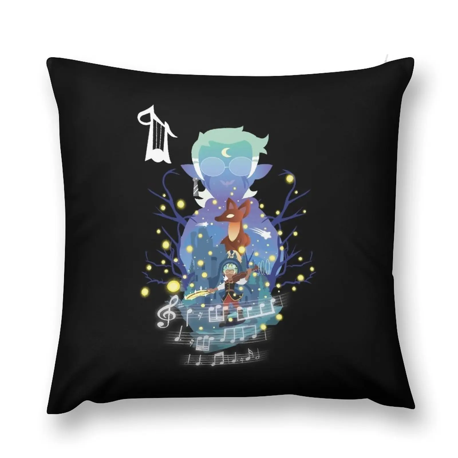 Raine Whispers , magic, raine toh, witch, luz noceda, amity blight, bard coven, toh raine - bard, Throw Pillow