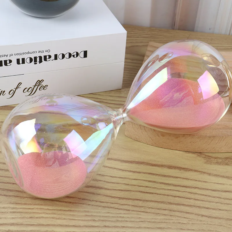 New Colorful Hourglass Sand Timer Kitchen School Modern Crystal Hour Glass Sandglass Sand Clock Tea Timers Home Decoration