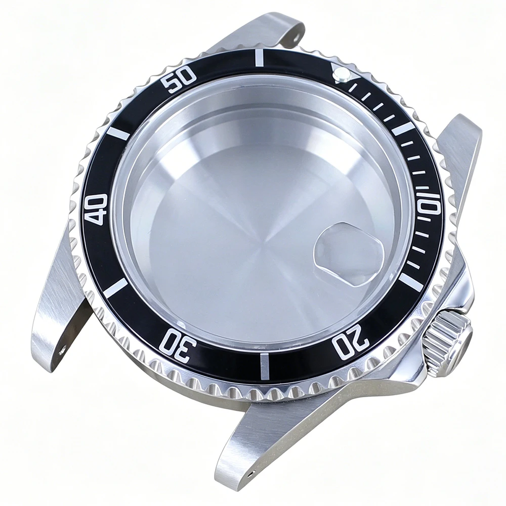 Vintage NH35 Case 38MM Men Watch Repair Accessory Sapphire Glass Uni-directional Bezel For NH35 NH36 7S26 For Retro Submariner