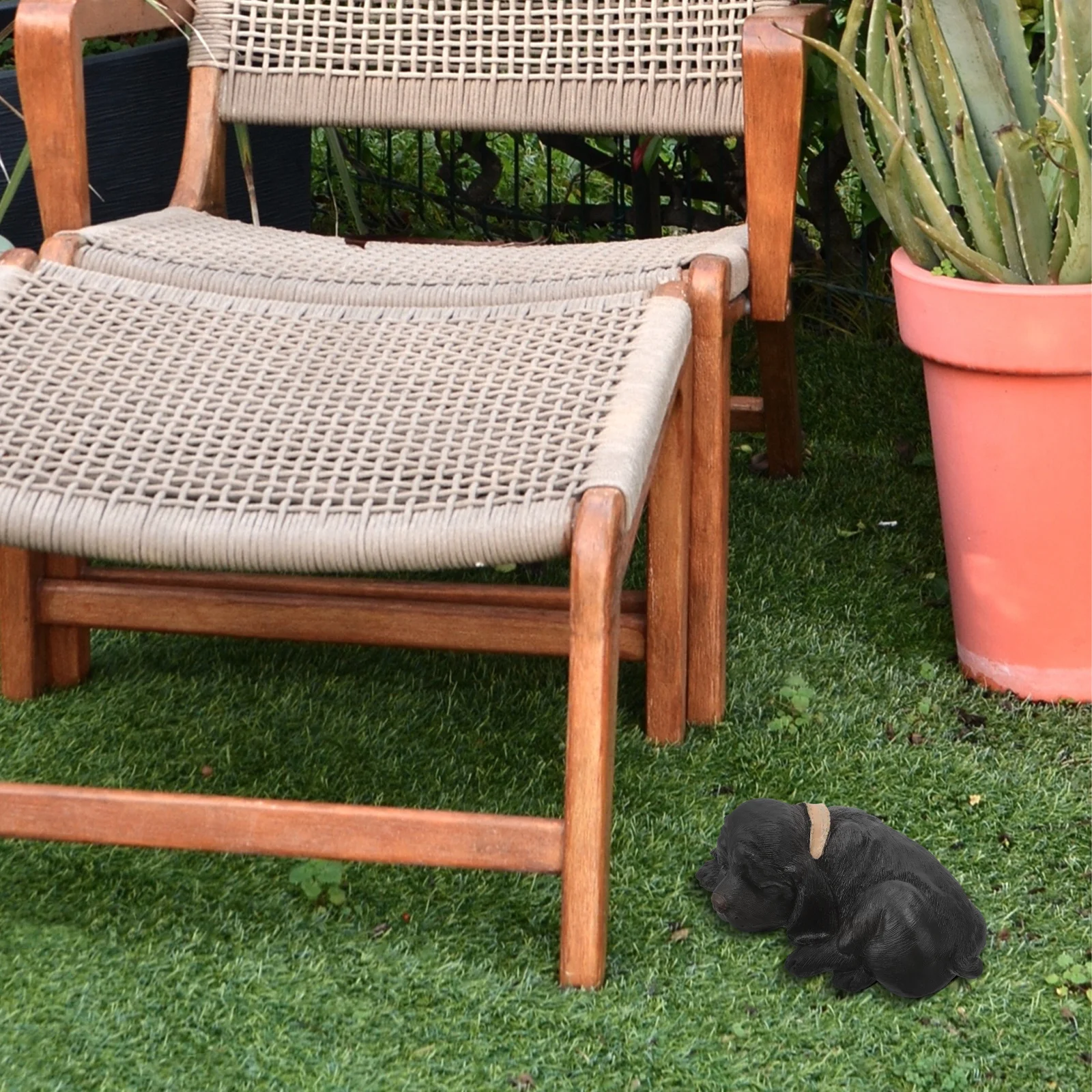 Filhote de cachorro jardim hider ao ar livre aparência falsa caixa de armazenamento quintal resina titular caixa hider estátua do jardim grande chave em forma de cão