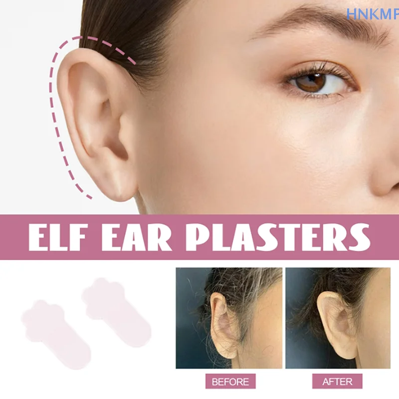 6/30/60Pcs Elf Ear Stickers Cat Paw Shape Painless Cosmetic Correctar Ear Patch Ear Support Ear Aesthetic Beauty Makeup Tool