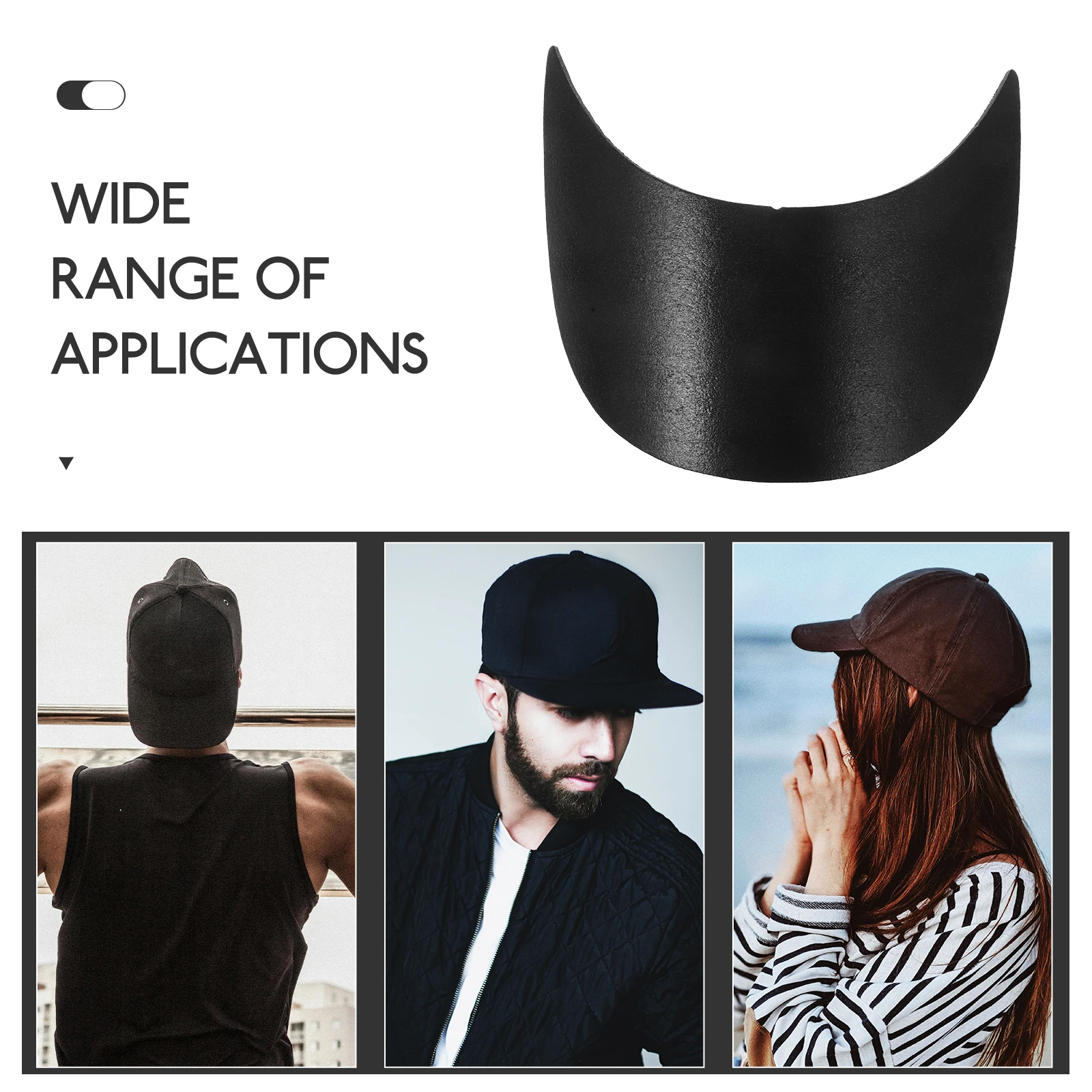 

20pcs Baseball Cap Hats Visor Sport Hardhat Lightproof Sun Replaceable Durable Hat Visor Insert Unisex Outdoor