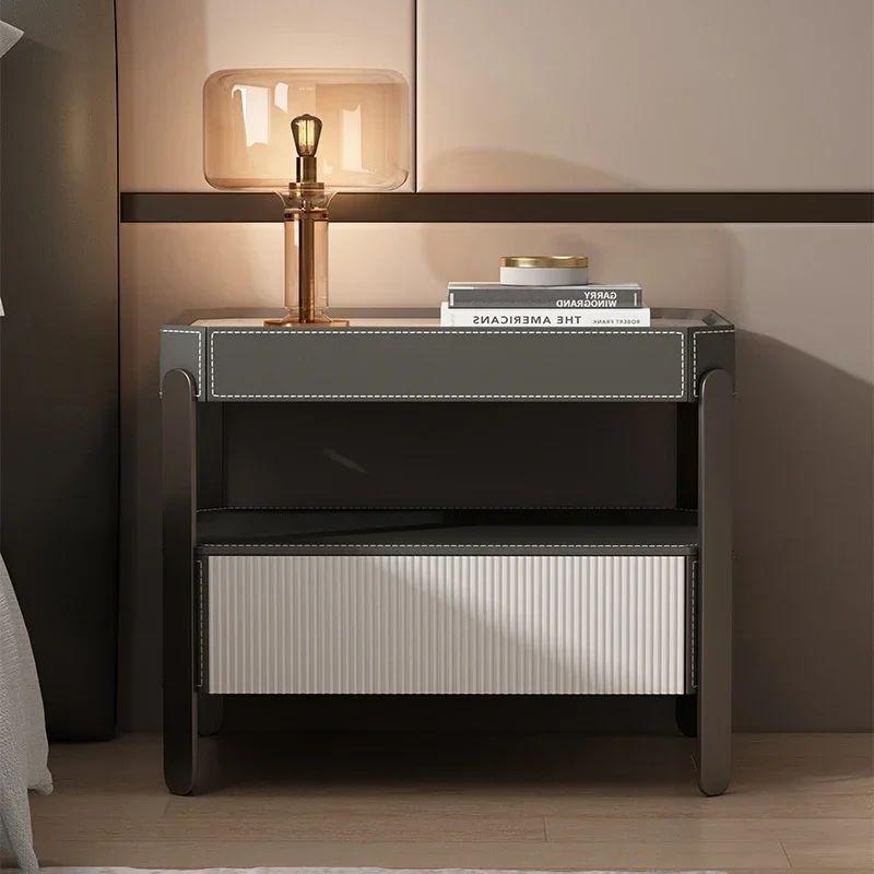 

Italian Trendy Bedside Table Unique Nordic Storage With