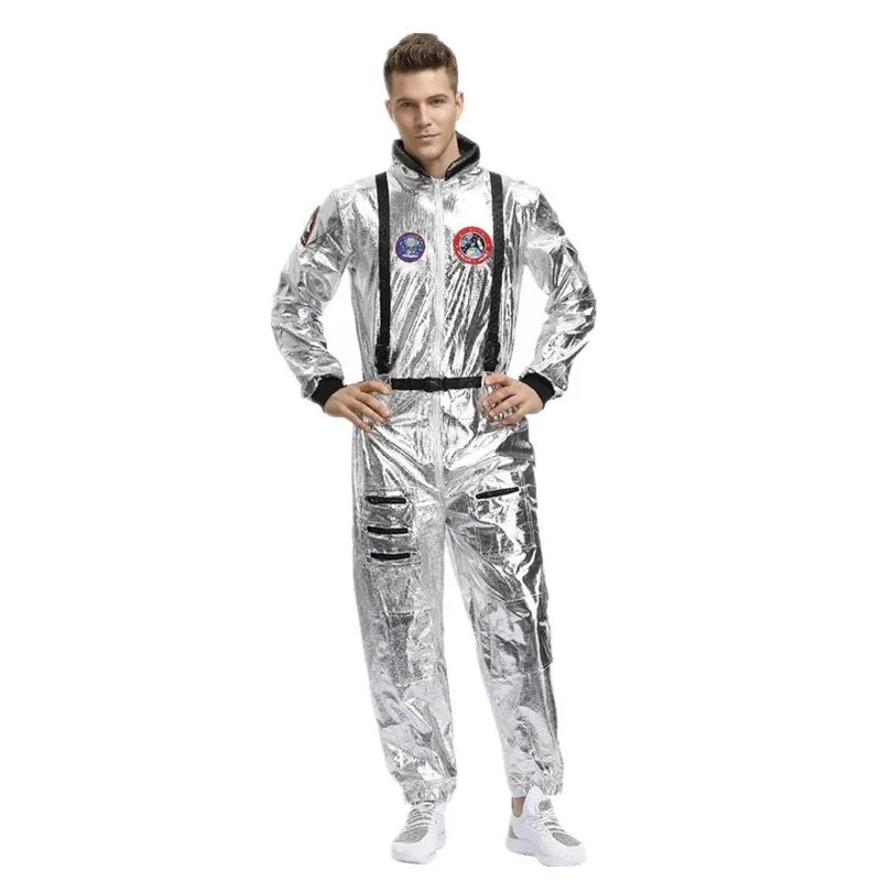 ForeignTrade European and American Adult Men and Women Halloween Coswear Wandering Earth Astronaut Costume Set