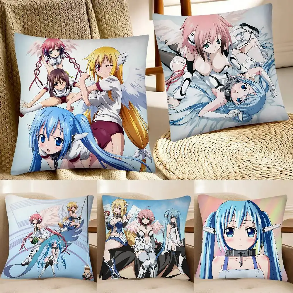 Anime Heavens Lost Property Pillow Case Fashion Square Pillowcase Bedroom Sofa Room Ins Decoration Leisure