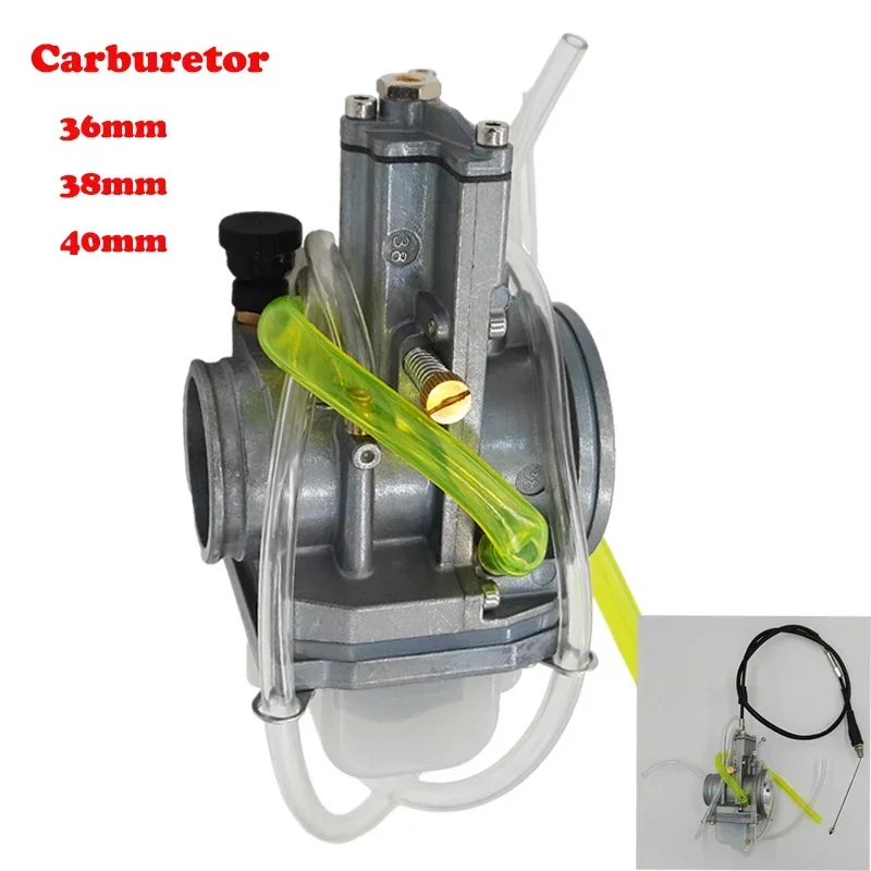 Moto Carburetor 36 38 40 mm For Lectron RMZ250 CRF250R Yamaha YZ250F KX250F CRF450R KTM EXC 250 1998 2T Adj Power Jet Carburador