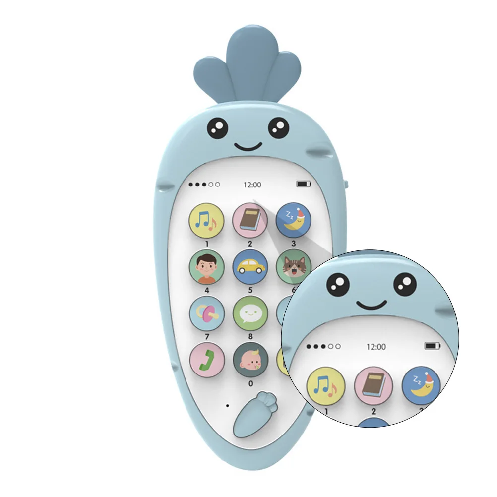 

1 set Bilingual Phone Educational Early Childhood Learning Cartoon Mobile Telephone Usb Charging For