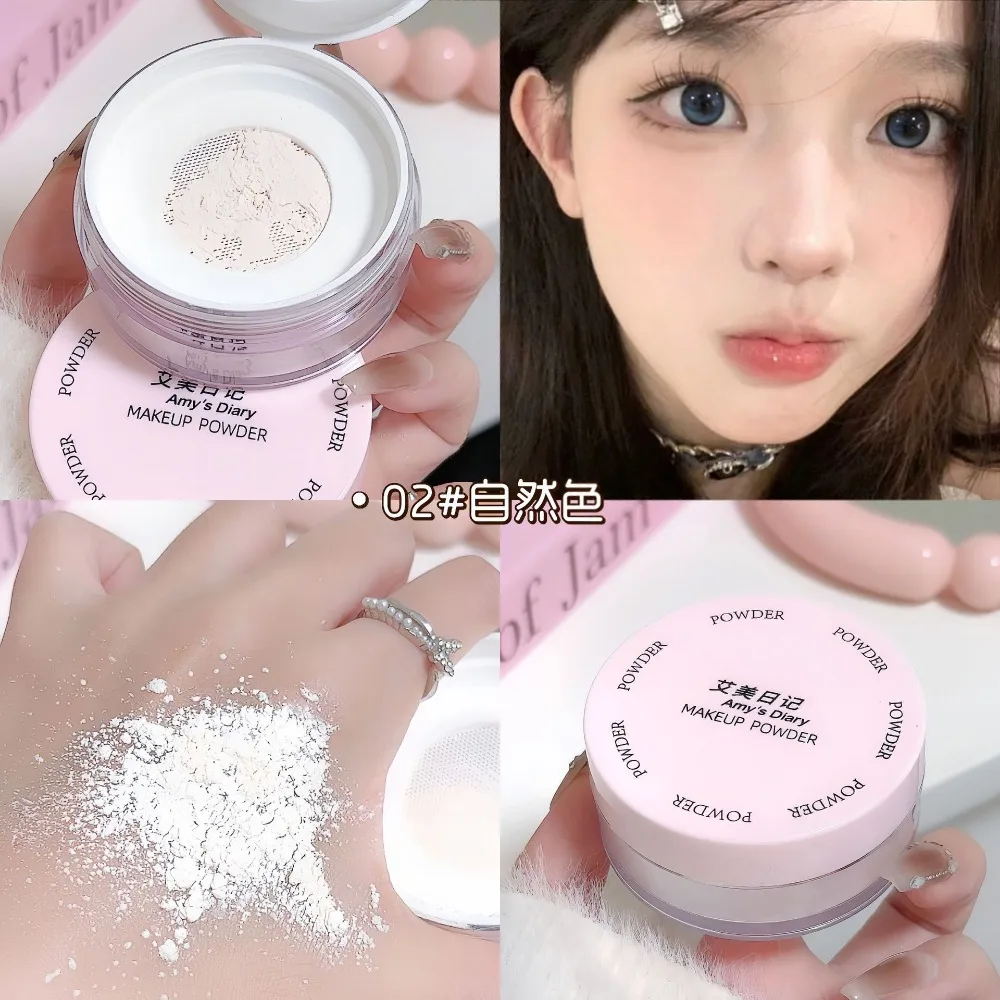 エアセッティングルースパウダー 透明感 ホワイト 長持ち マット仕上げ メイクアップ オイルコントロール カバー力 フェイスパウダー コスメ パフ付き