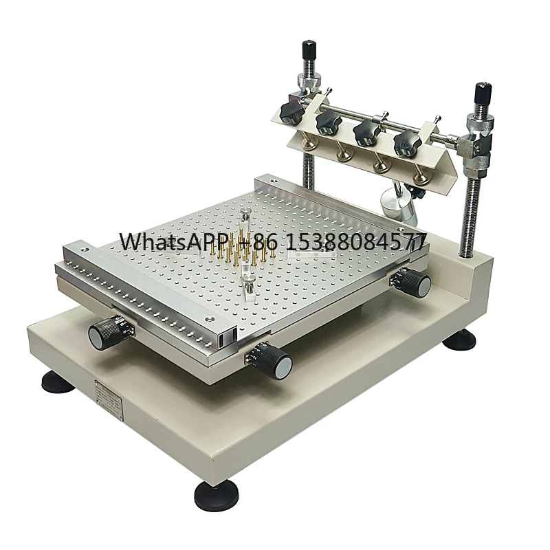 

Chip Repair Solder Paste Printer Manual Silkscreen Printer Red Glue Printing Machine ZB3040H Print Size 250x400mm