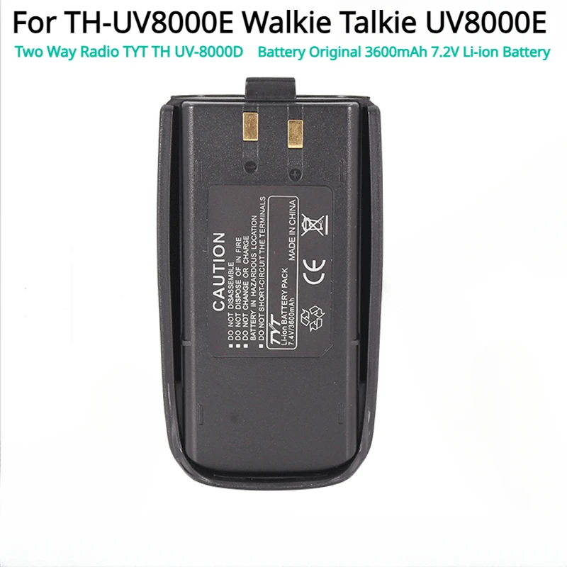 Для смартфона Walkie Talkie UV8000E, двусторонняя радиосвязь, Оригинальная батарея, 3600 мАч, 7,2 В, литий-ионная батарея