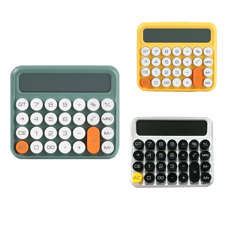 12 Digits Square Calculator Stationery Big Lcd Screen Office Calculator School Dual Portable