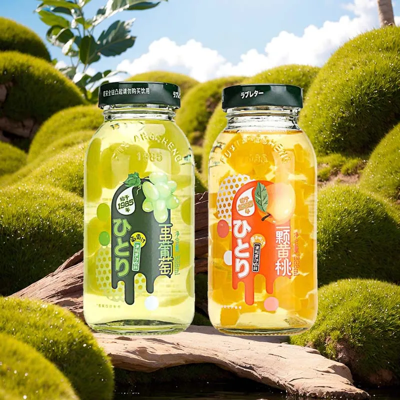 فوكسيانغ شنغ-عصير فواكه عنب/خوخ 2.16 أونصة (328 مل) * 3 زجاجات #1