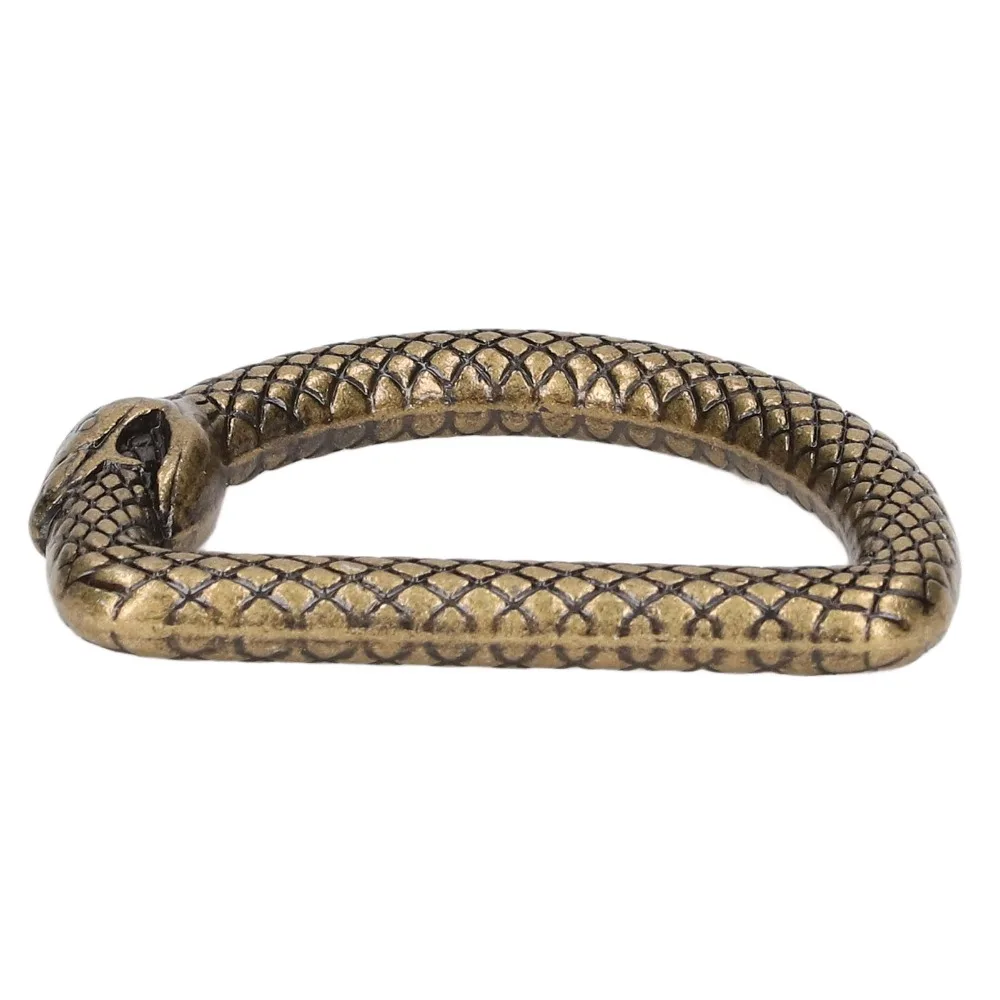 20pcs Durable Zinc Alloy Metal D Rings Snake Pattern Metal Metal Rings Buckle D Rings Buckle Luggage Belts