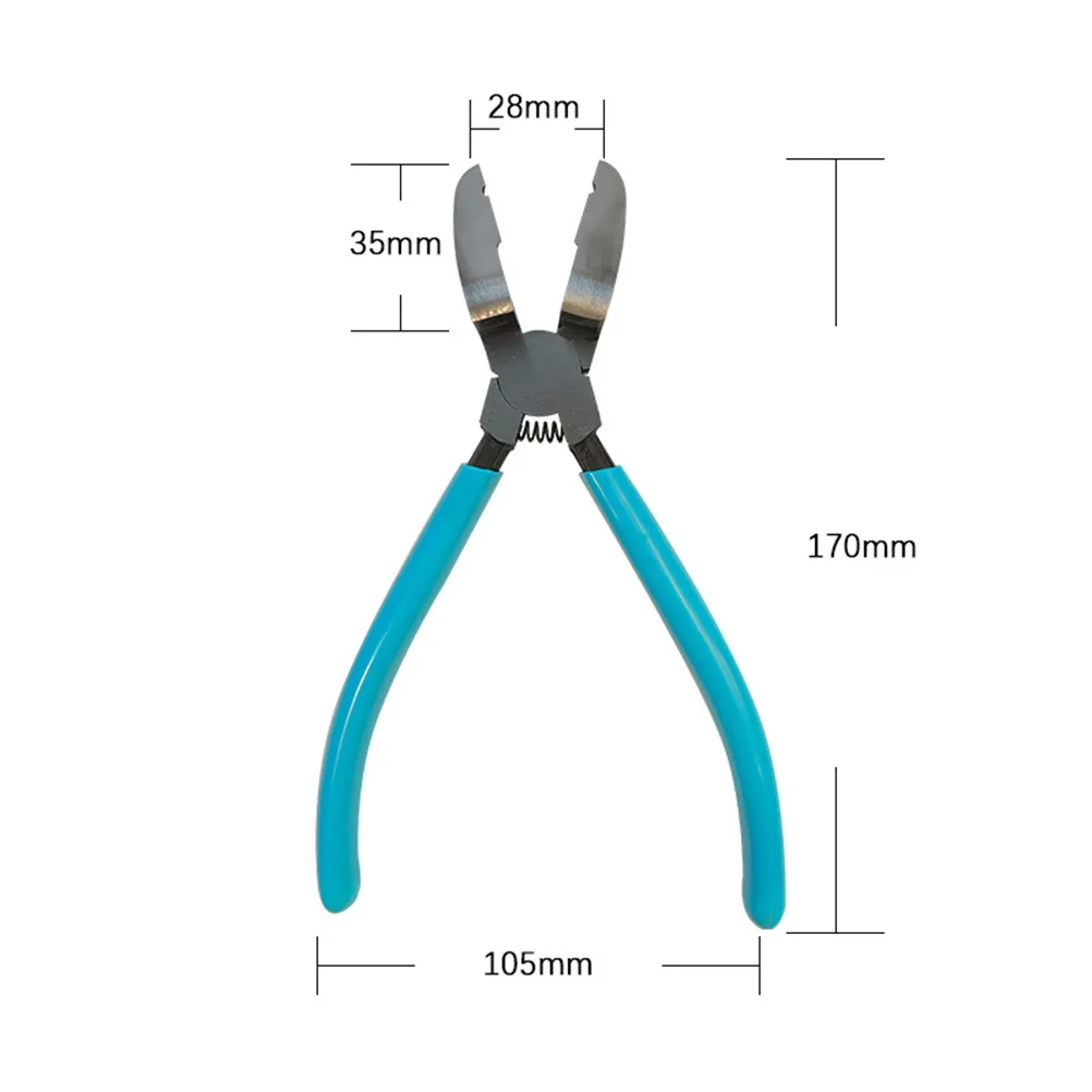 

Door Removal Pliers 6.5 Inch Silver Blue Return Spring Design Labor Saving Tool for Clamp and Modification