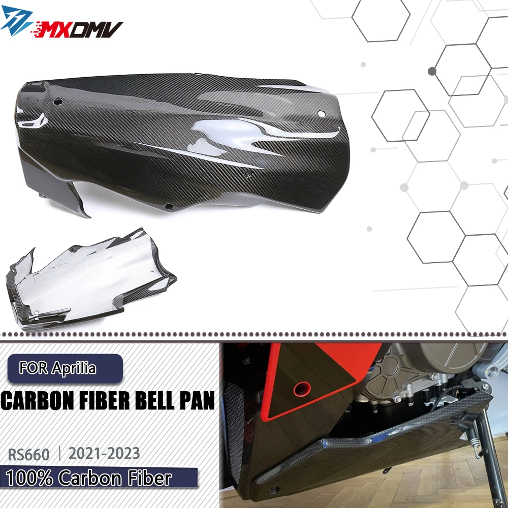 

For Aprilia RS660 2021 -2023 motorcycle Carbon Fiber engine lower spoiler cowl chassis protection engine Belly Pan Fairing