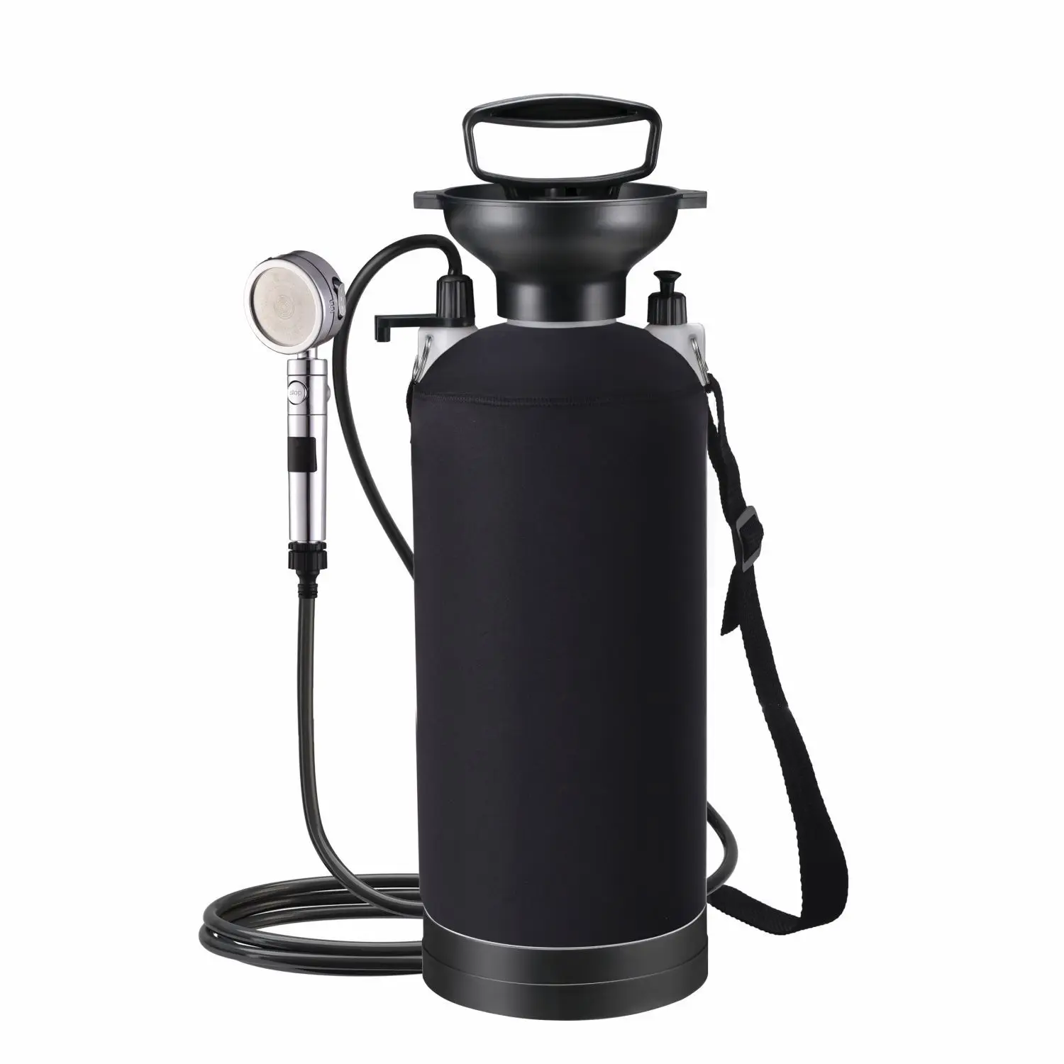 Portable Hand Pump Camping Shower 5L Pressure Rinse Kit for Beach Surf Pet Wash Outdoor Travel