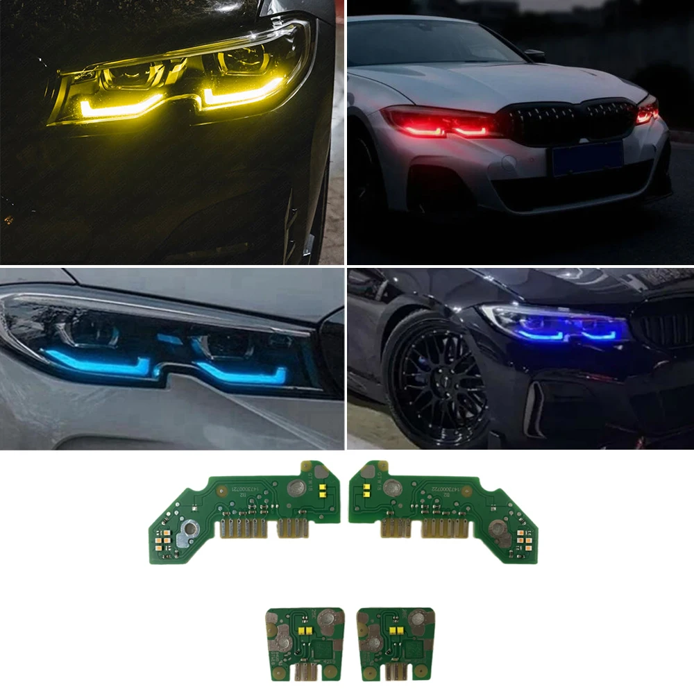 

G20 G21 Blue Red Yellow Light DRL Boards For 2020 BMW 3 Series 320i 330i M340i LED Headlight Daytime Running Light Modules