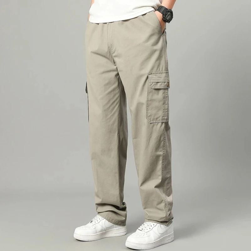 

Autumn Cotton Workwear Pants Men Large Size 6XL Men's Cotton Cargo Pants Casual Climbing Joggers Sweatpants Hombre Work Trousers