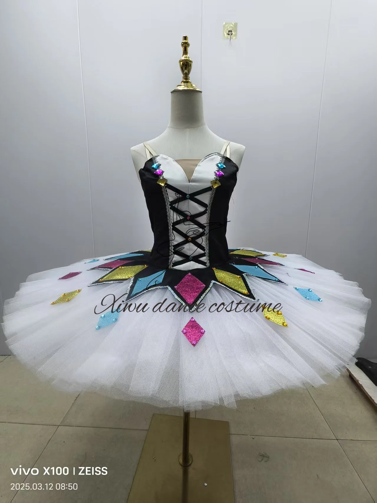 Tutú профессиональная воздушная интеллектуальная настройка для взрослых и niños, falda de tutú de rendimiento de Pachita, La Bella Durmiente