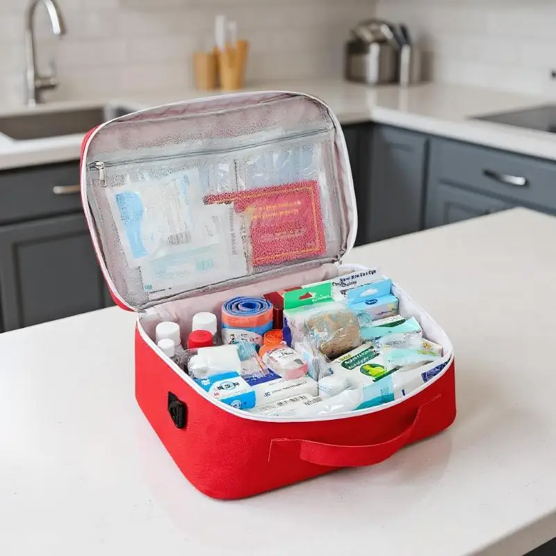 Portable Medicine Bag Outdoor Travel Portable Medical First Aid Bag Medicine Carrying Bag Home Large Capacity Home Medicine Bag