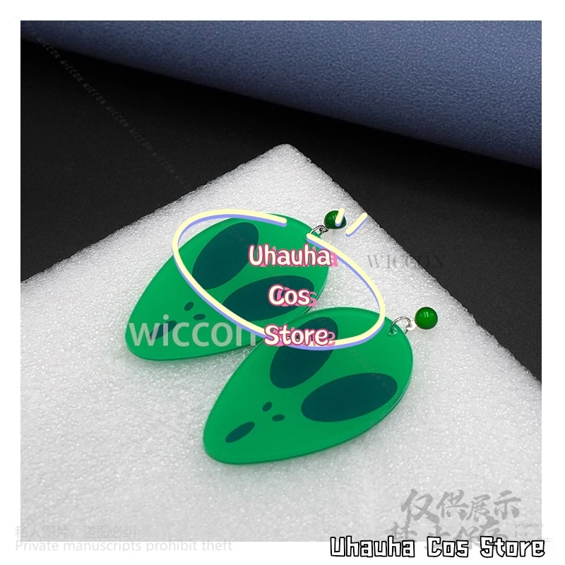 Momo Ayase Косплей Костюм Аниме Dandadan Реквизит Серьги-гвоздики Зажим для ушей Колье для Хэллоуина Рождественская вечеринка по индивидуальному заказу