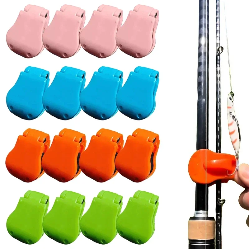2pcs Fishing Rod Holder Fixer Clip Straps Fishing Pole Holder Compact Design Fishing Rod Fixer Wall Mounted Fishing Rod Holder