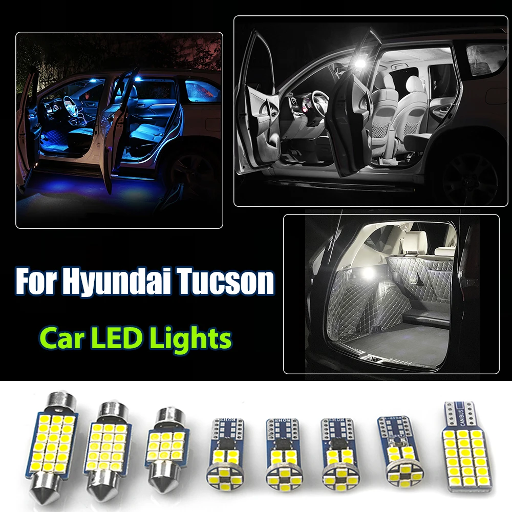 For Hyundai Tucson TL NX4 2005 2006 2007 2008 2009 2015 2016 2017 2018 2019 2020 2021 2022 2023 Car LED Bulbs Lights Accessories