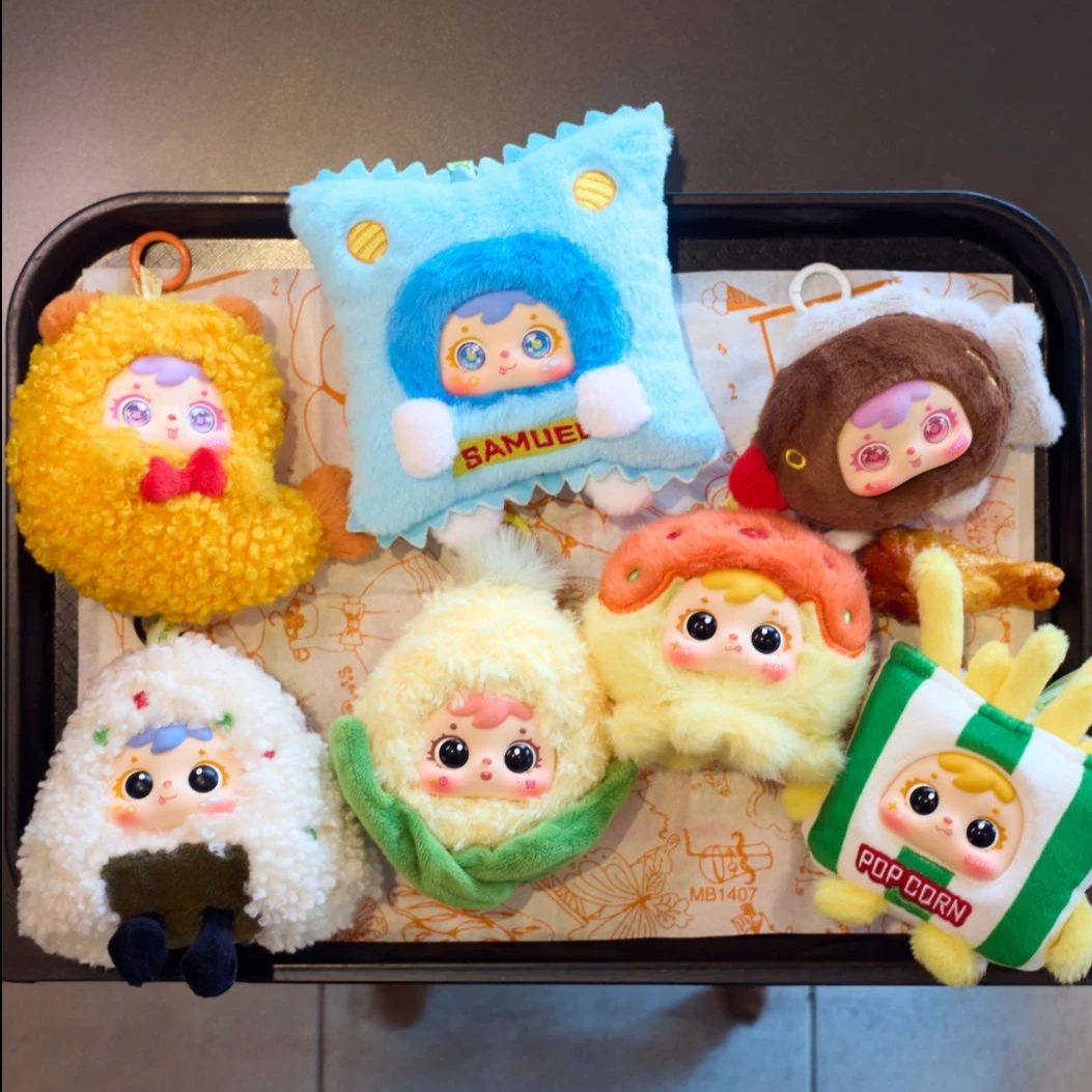 

Новая оригинальная серия креветок Samuel Fried Shrimp, модная слепая коробка, модные милые фигурки животных, украшения для сумки, подарки для девочек