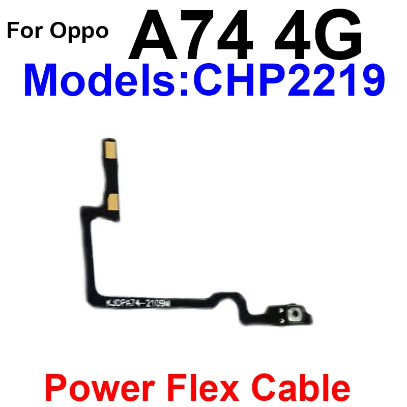 Volume Power Button Flex Cable For OPPO A71 A72 A73 A74 A75 4G 5G On OFF Power Voulme Side Keys Buttons Switch Flex Cable