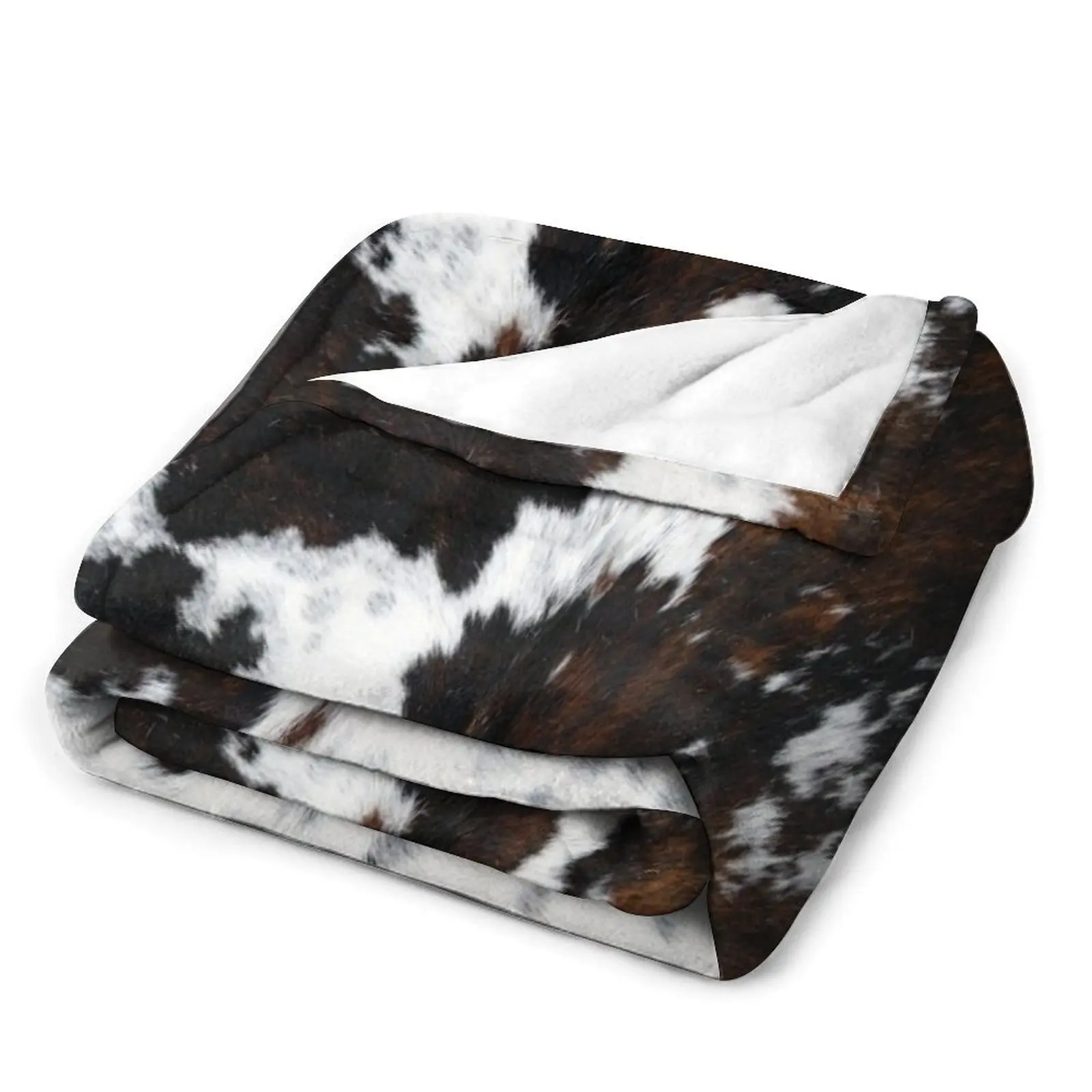 Coperta da tiro moderna in pelle bovina Spotty morbida termica da Picnic scozzese per coperte da viaggio