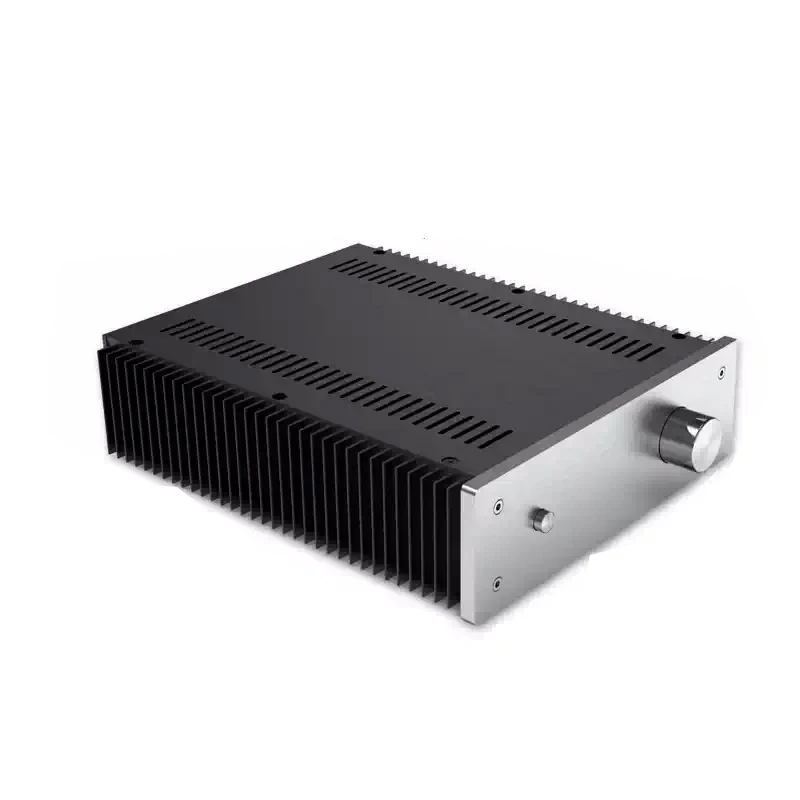226.5*70*271mm All-aluminum Power Amplifier Chassis with Heatsink Switch Volume Knob AMP Enclosure DIY box