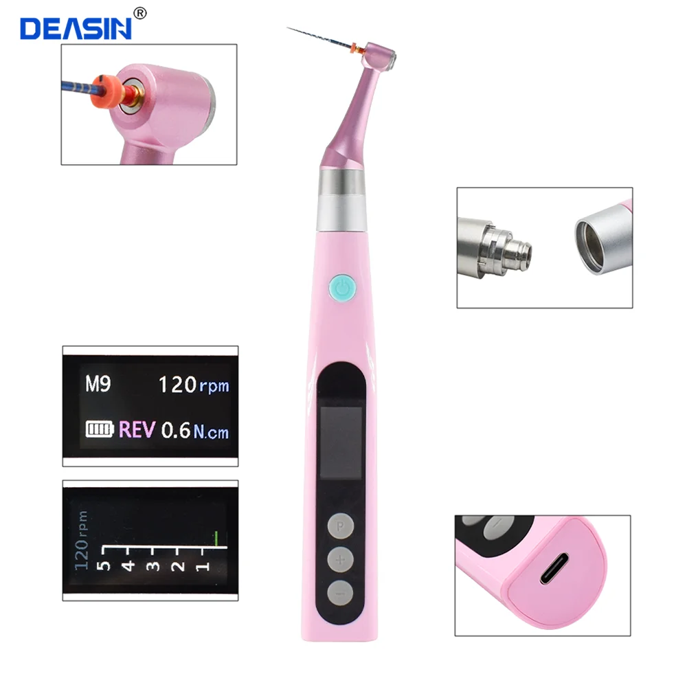 Dental Wireless Endo Motor 16:1, dental restoration kit, wireless Endo with LED light motor, root canal instrument