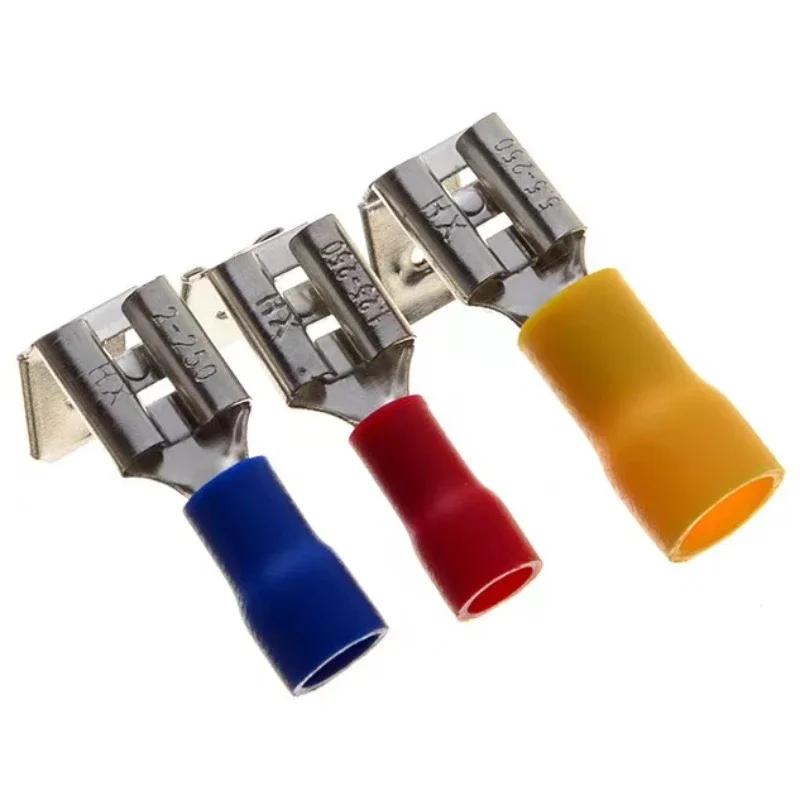 50PCS PBDD terminals series blue yellow red piggy back disconnector Cable Connector wire terminals pre-insulating terminals