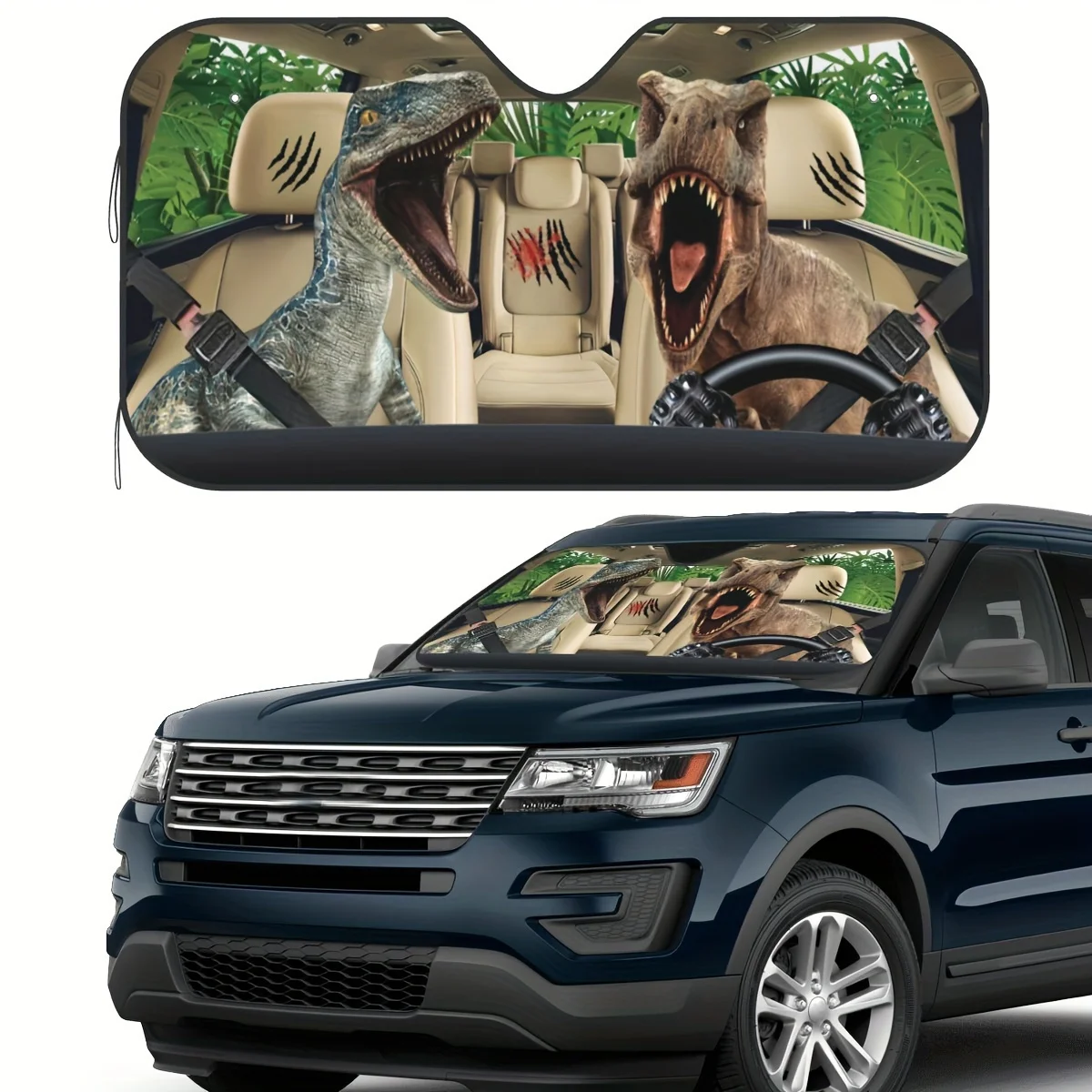 

Блокировка УФ-излучением, антиокислительная, тепловая защита, внутренняя защита и антиспирание, подходит для внедорожников и пикапов, Хэллоуин